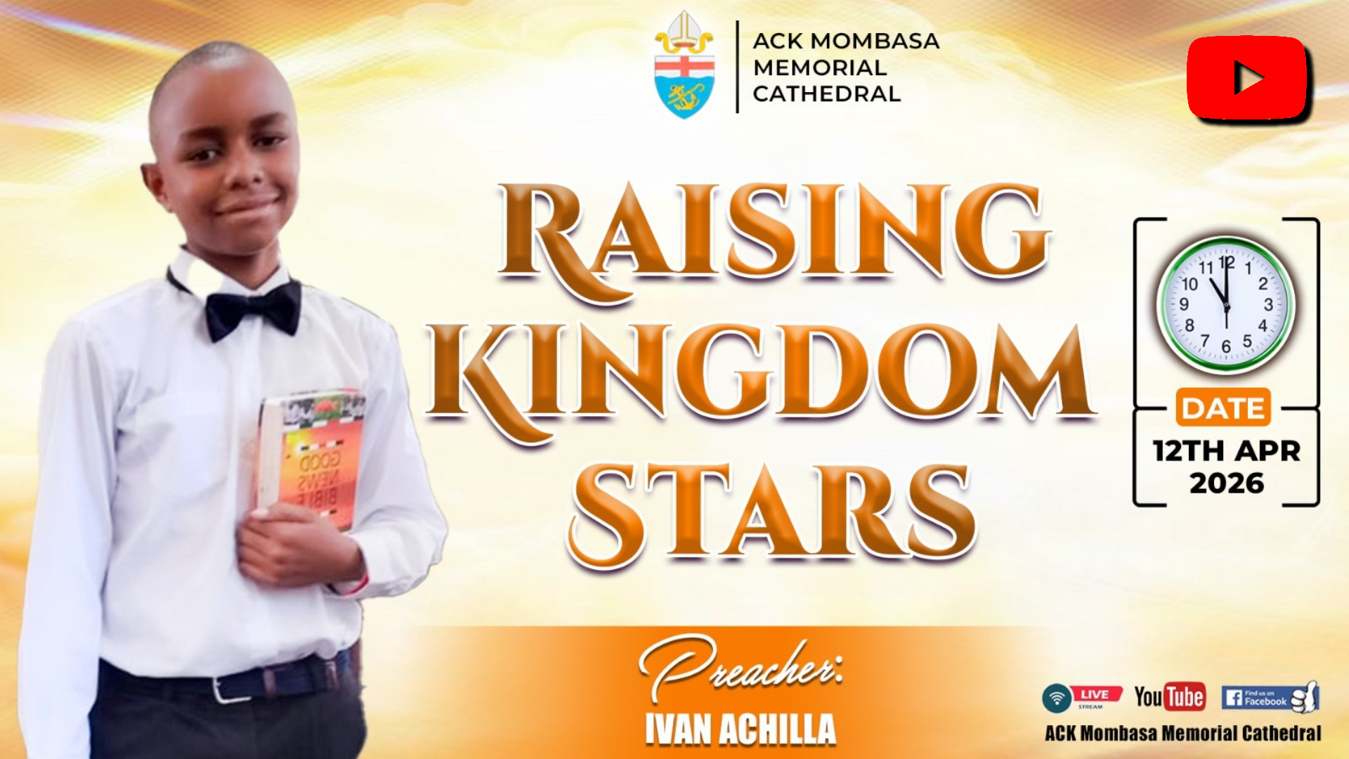SERVICE SERMON: RAISING KINGDOM STARS